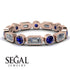 Emerald Cut Diamond Bezel Eternity Ring - Genevieve No. 62