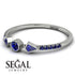 Minimalist Geometric Sapphire Ring - Kimberly No. 75 image 3