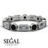 Emerald Cut Diamond Bezel Eternity Ring - Genevieve No. 33