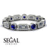 Emerald Cut Diamond Bezel Eternity Ring - Genevieve No. 63