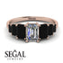 Emerald Cut Diamond Geometrical Ring - Briella No. 32 image 16