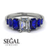 Emerald Cut Diamond Geometrical Ring - Briella No. 63 image 15