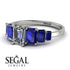 Emerald Cut Diamond Geometrical Ring - Briella No. 63