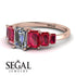 Emerald Cut Diamond Geometrical Ring - Briella No. 47 image 2