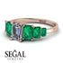 Emerald Cut Diamond Geometrical Ring - Briella No. 17 image 2