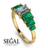 Emerald Cut Diamond Geometrical Ring - Briella No. 16 image 3