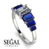Emerald Cut Diamond Geometrical Ring - Briella No. 63 image 3