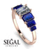 Emerald Cut Diamond Geometrical Ring - Briella No. 62 image 3