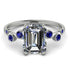 Emerald Cut Diamond Ring With Bezel - Alina No. 63 image 1