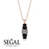 Emerald Cut Diamond Stairs Necklace - Briella No. 32 image 8