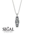 Emerald Cut Diamond Stairs Necklace - Briella No. 3 image 8