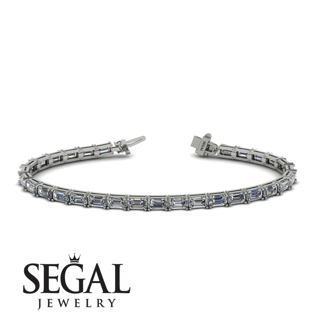 Emerald Cut Diamond Tennis Bracelet - Rachel No. 3