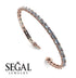 Emerald Cut Diamond Tennis Bracelet - Rachel No. 2 image 3