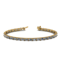 Emerald Cut Diamond Tennis Bracelet - Rachel No. 1 image 1