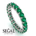 Emerald Eternity Ring - Jayla No. 6