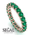 Emerald Eternity Ring - Jayla No. 5