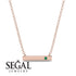 Emerald Gold Necklace Bar - Crystal No. 5