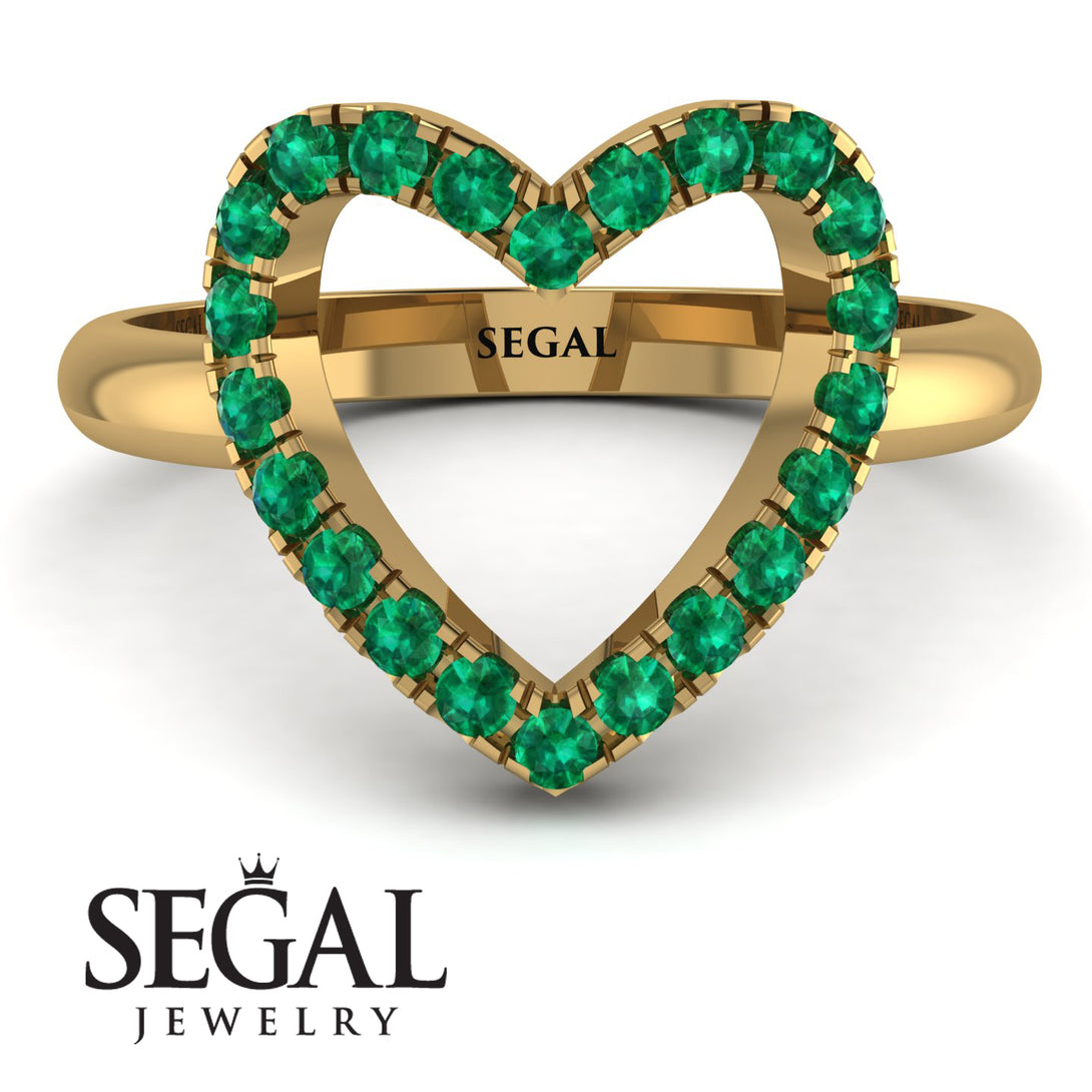 Emerald Heart Ring - Lia No. 4