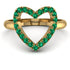 Emerald Heart Ring - Lia No. 4