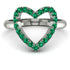 Emerald Heart Ring - Lia No. 6
