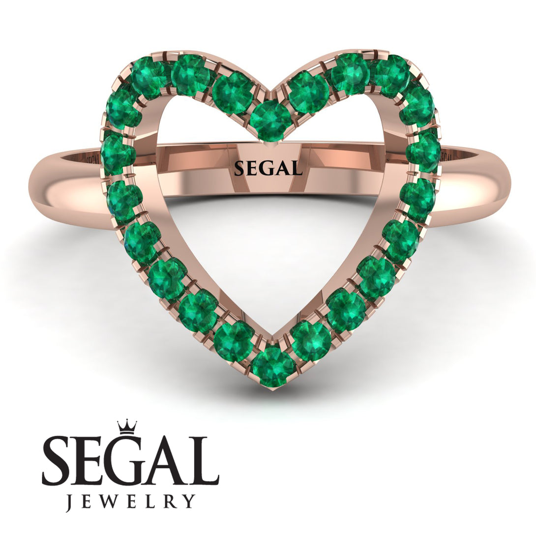 Emerald Heart Ring - Lia No. 5