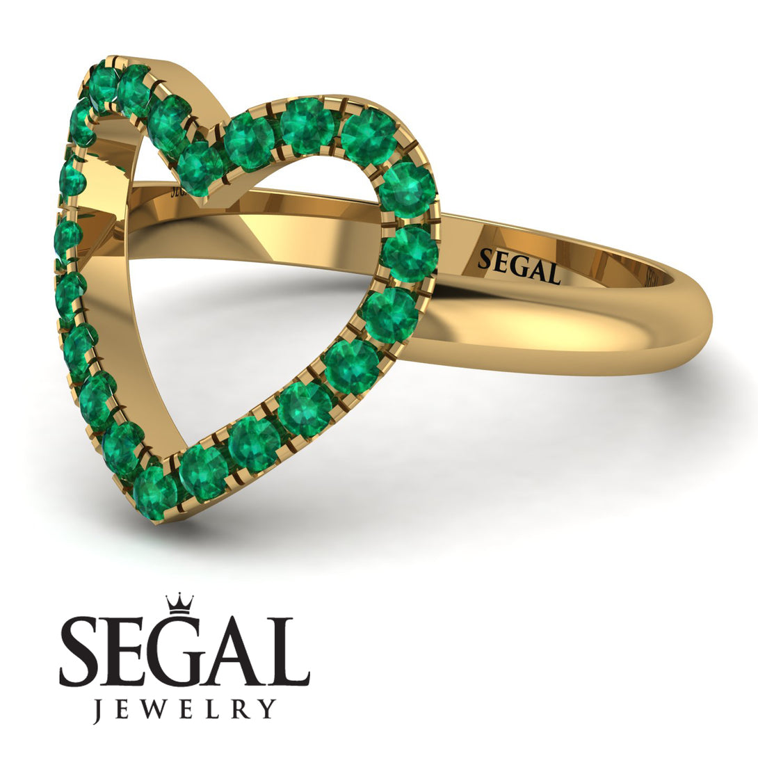 Emerald Heart Ring - Lia No. 4