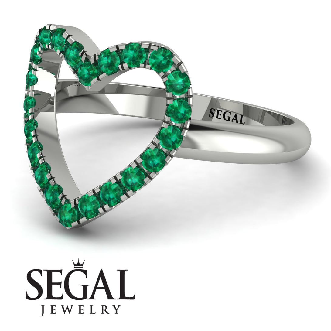Emerald Heart Ring - Lia No. 6