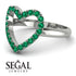 Emerald Heart Ring - Lia No. 6