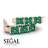 Emerald Minimalist Earrings - Elliot No. 5 image 5
