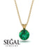 Emerald Necklace With Hidden Halo - Adaline No. 19 image 9