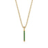 Emerald Stick Pendant - Kate No. 4