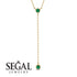 Emerald Tie Necklace - Alma No. 4