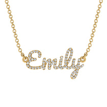 Diamond Gold Name Necklace - Emily image 1