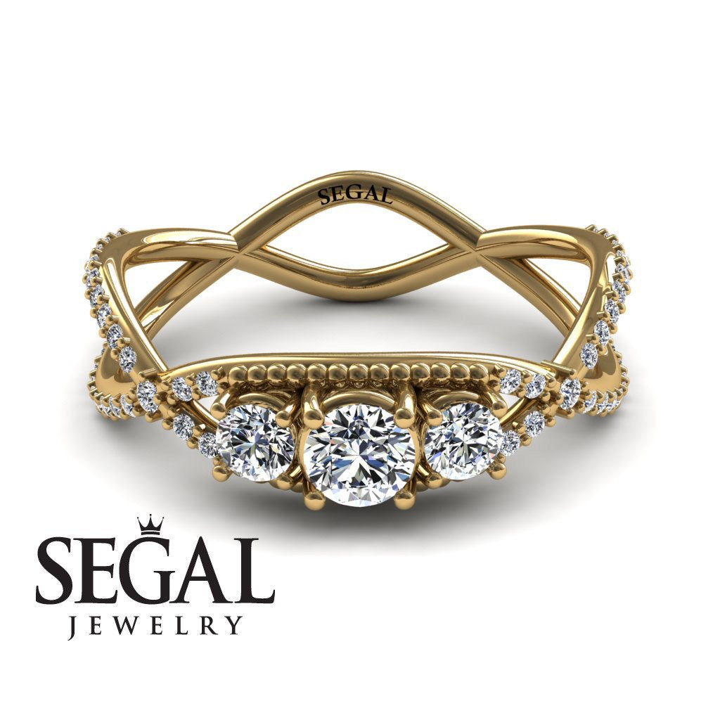 3 Stones Denity Diamond Ring- Natalie no. 1