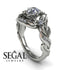 Tim - Curly Flower Branches Diamond Ring - Isabelle no. 3