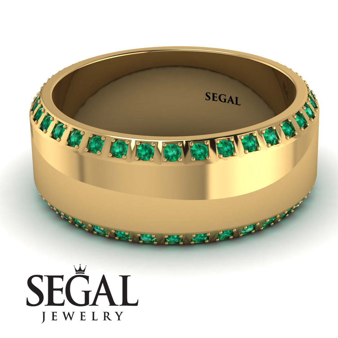 Eternity Emerald Wedding Band - Benjamin No. 4