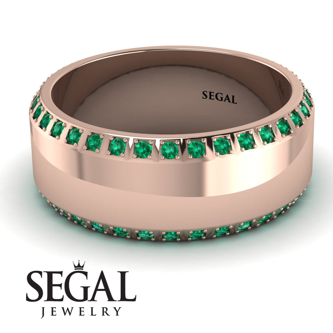 Eternity Emerald Wedding Band - Benjamin No. 5
