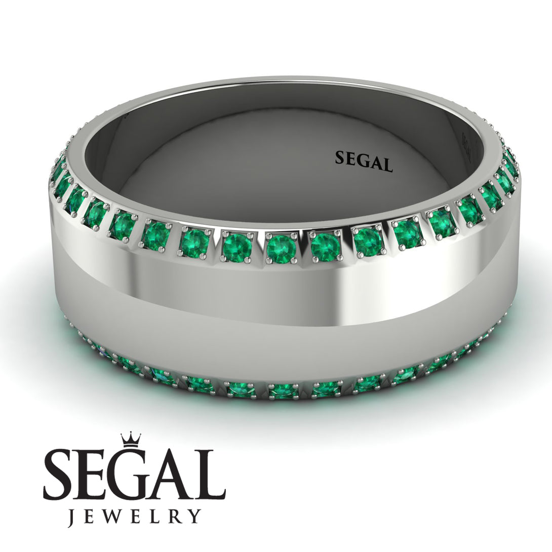 Eternity Emerald Wedding Band - Benjamin No. 6
