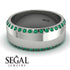 Eternity Emerald Wedding Band - Benjamin No. 6