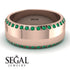 Eternity Emerald Wedding Band - Benjamin No. 5