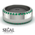 Eternity Emerald Wedding Band - Benjamin No. 6