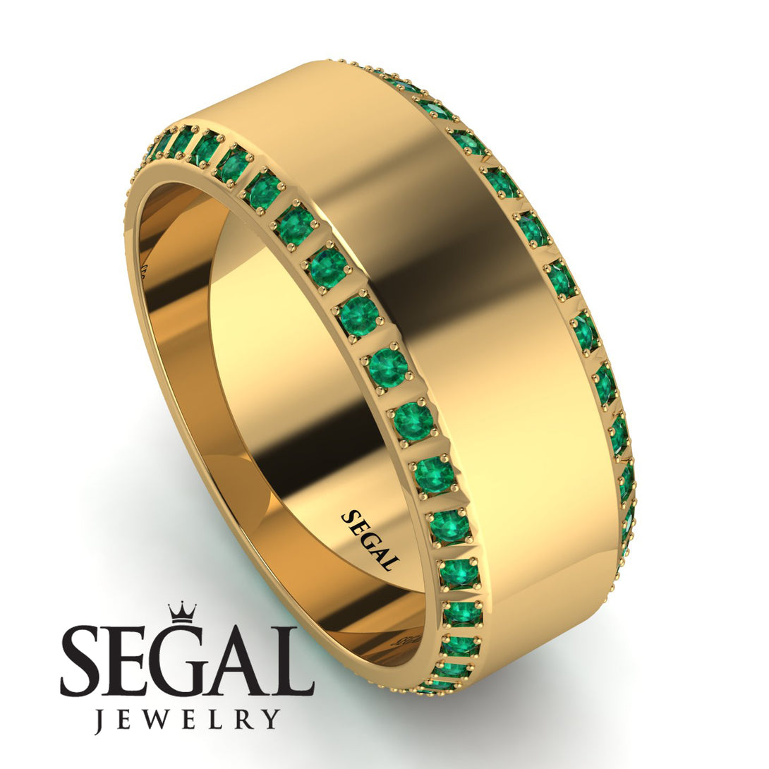 Eternity Emerald Wedding Band - Benjamin No. 4