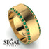 Eternity Emerald Wedding Band - Benjamin No. 4