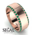 Eternity Emerald Wedding Band - Benjamin No. 5