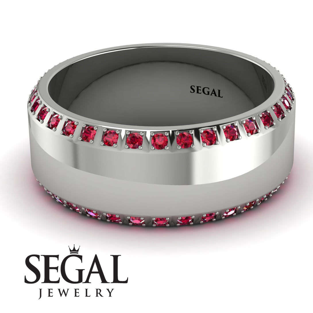 Eternity Ruby Wedding Band - Benjamin No. 12