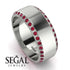 Eternity Ruby Wedding Band - Benjamin No. 12