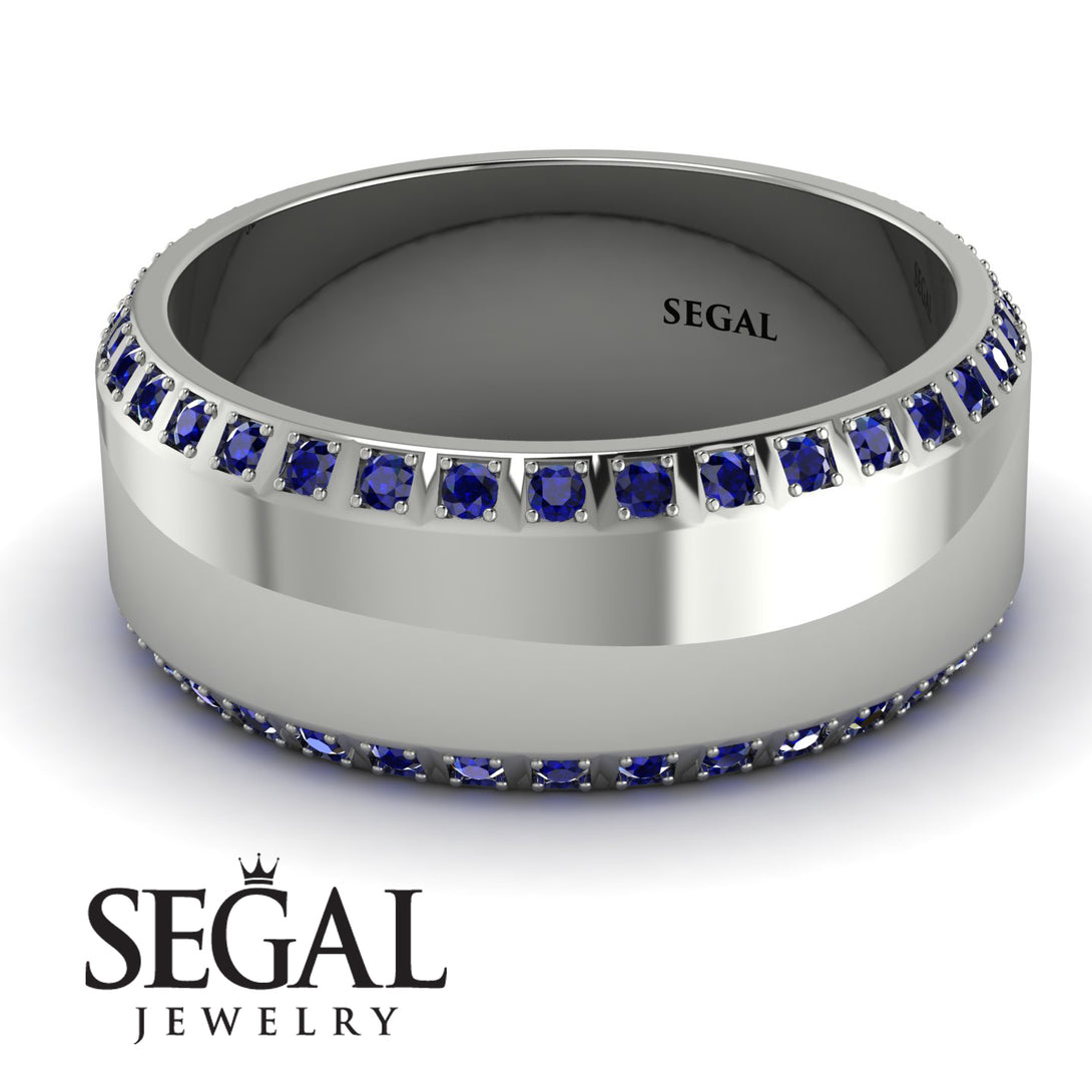 Eternity Sapphire Wedding Band - Benjamin No. 15