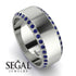 Eternity Sapphire Wedding Band - Benjamin No. 15