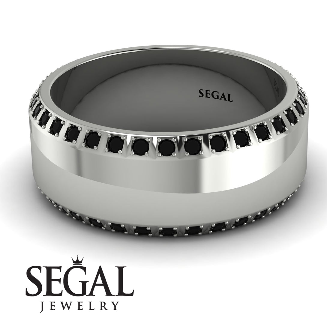 Eternity Black Diamond Wedding Band - Benjamin No. 9
