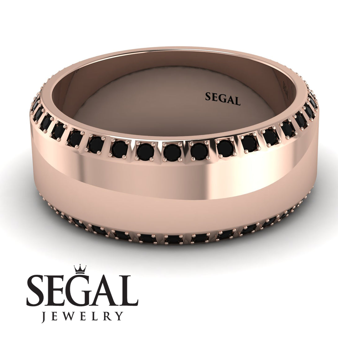 Eternity Black Diamond Wedding Band - Benjamin No. 8